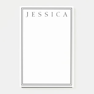 Post-it® Blanc et noir Votre nom
