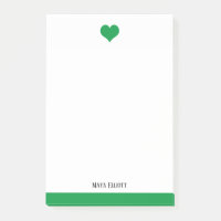 Blanc et vert clair Coeur & Bordure, Nom