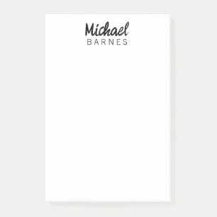 Post-it® Blanc Minimaliste Classique Élégant Simple