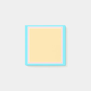 Post-it® Blanc Modèle Bleu Rose Jaune Blanc Élégant