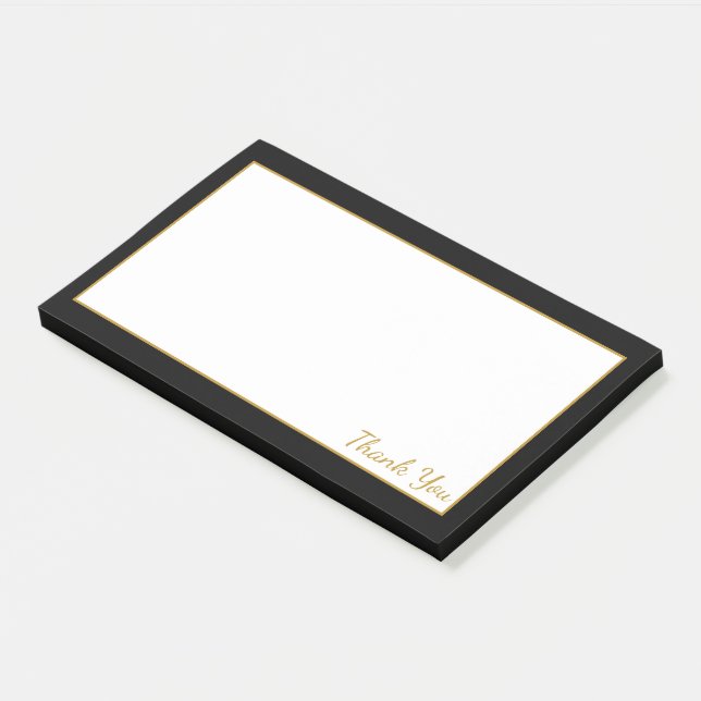 Post-it® Blanc Noir Et Or (Incliné)