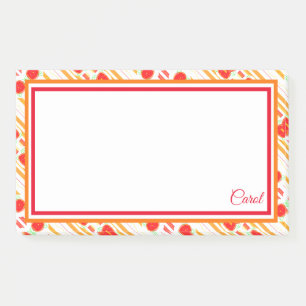 Post-it® Blanc rouge et orange