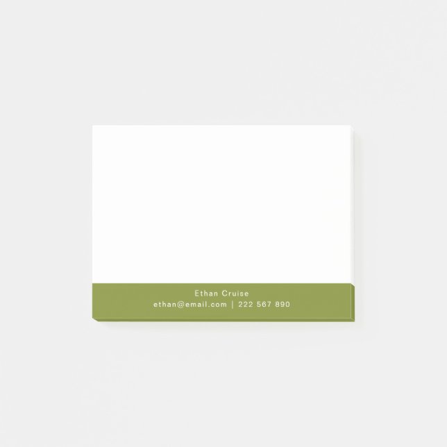Post-it® Blanc Simple Professionnel (Devant)