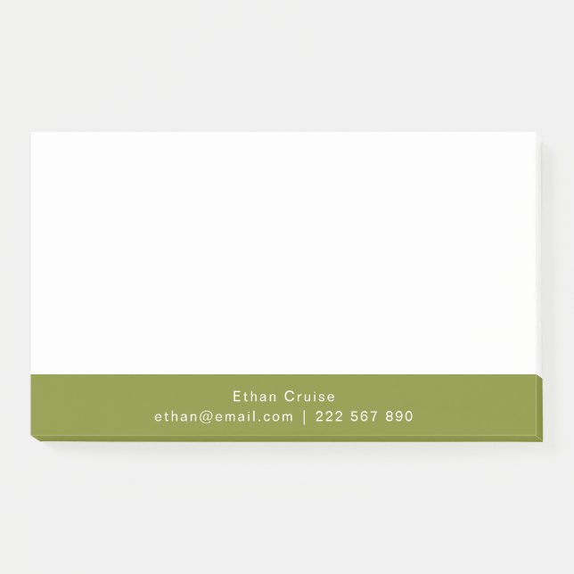 Post-it® Blanc Simple Professionnel (Devant)