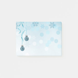 Post-it® Bleu Faux Parties scintillant Ornements de Noël