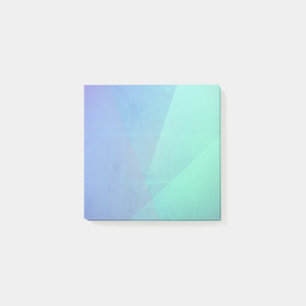 Post-it® Bleu moderne Aqua & Turquoise Dégradé Géométrique