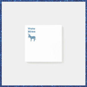 Post-it® Bleu mou Coeur âne VOTE BLEU