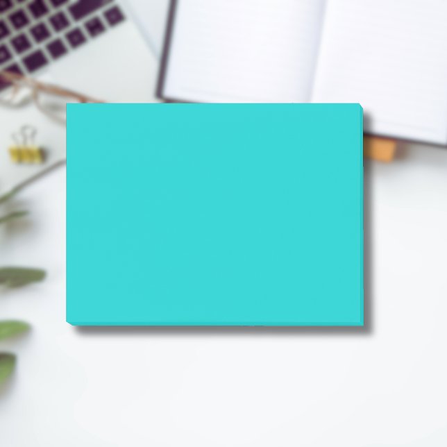 Post-it® Bleu Œuf de Robin Uni | Classique | Élégant (Créateur téléchargé)
