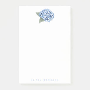 Post-it® Bleu Peint Hydrangea Bloom Personnalisé
