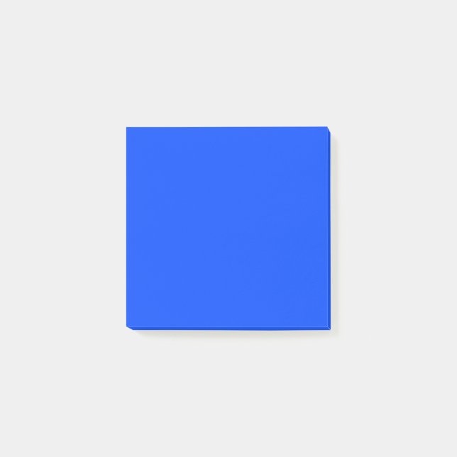 Post-it® Bleu (RYB) (couleur solide) (Devant)
