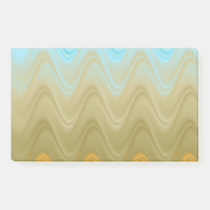 Post-it® Bleu Verre Vert Orange Abstrait