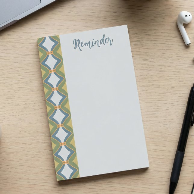 Post-it® Bleu Vert Rétro (Classy and cute at the same time. Great for gifting mom, teacher or yourself. Hand drawn with love)