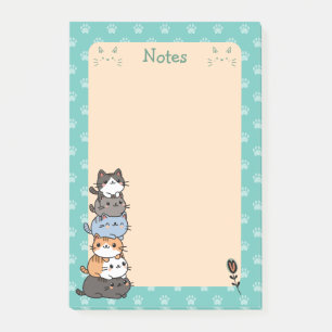 Post-it® Bloc de chats notes personnalisées