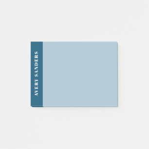 Post-it® Bloc de couleur bleu moderne