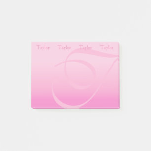 Post-it® Bloc de couleur monographique Joli rose pastel