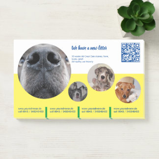 Post-it® Bloc de notes de promotion de chiots