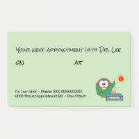 Bloc de Post-It-Notes de chouette de docteur chino