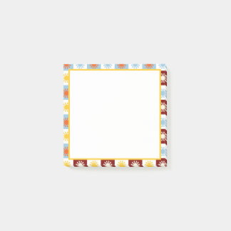 Post-it® Bloc-notes adhésif bleu Bourgogne Sunburst