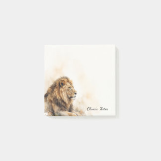 Post-it® Bloc-notes adhésif personnalisé au lion au repos a