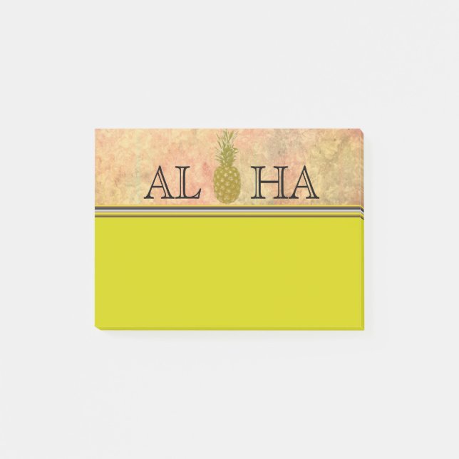 Post-it® Bloc-notes ananas (Devant)