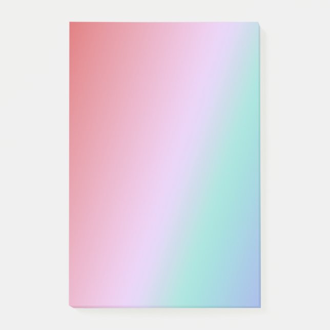 Post-it® Bloc-notes avec touches de brosse souples (Devant)