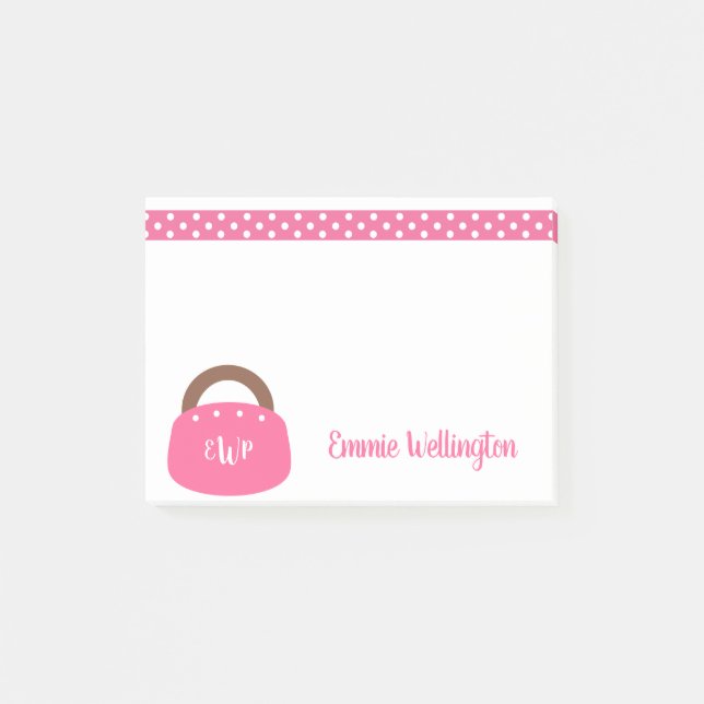 Post-it® Bloc-notes Bermudes monogrammé (Devant)