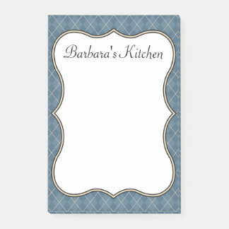 Post-it® Bloc-notes bleu personnalisé cuisine cadeau