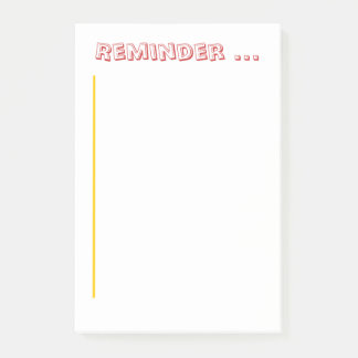 Post-it® Bloc-notes - Bloc-notes de rappel