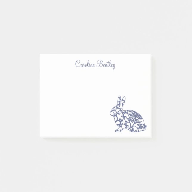 Post-it® Bloc-notes Chinoiserie Bunny Lapin (Devant)