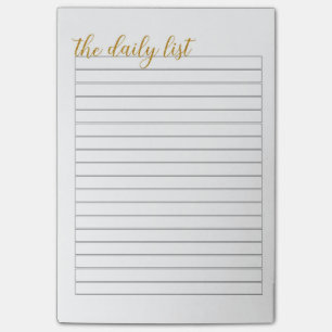 Post-it® "Bloc - notes de la liste quotidienne"