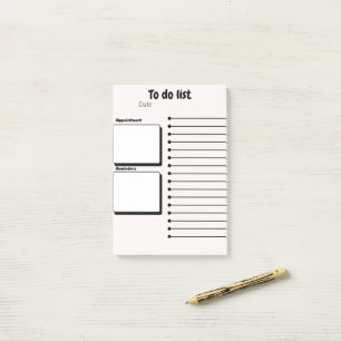 Post-it® Bloc-notes de liste de tâches à faire ultime pour