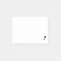 Bloc-notes de point d'interrogation