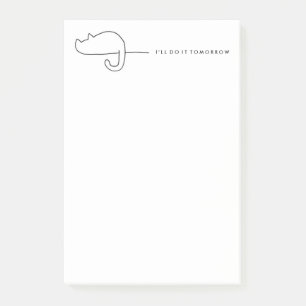 Post-it® Bloc - notes de portrait de Procrastinator de