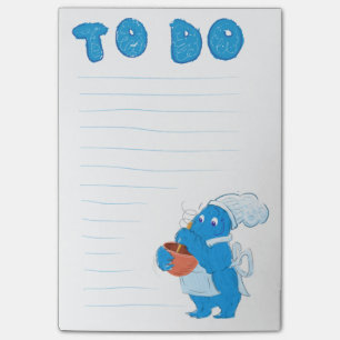 Post-it® Bloc - notes de ToDo de monstre de boulangerie