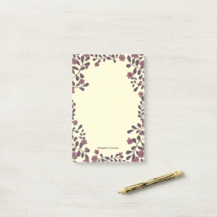 Post-it® Bloc-notes de trames florales de belle automne