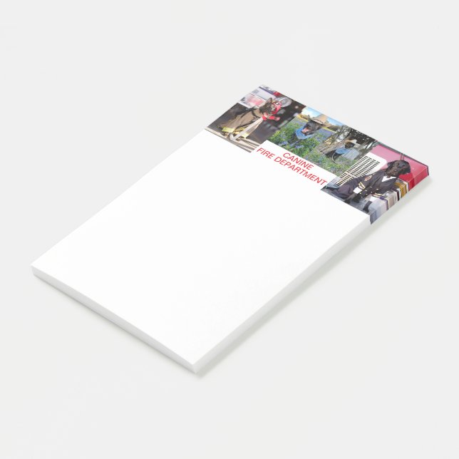 Post-it® Bloc-notes du département des incendies canins (Incliné)