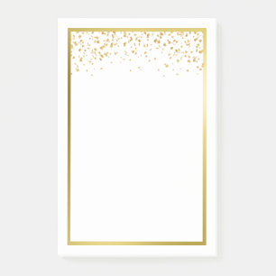 Post-it® Bloc-notes Faux Gold Foil Confetti