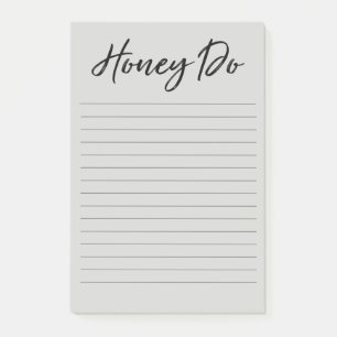Post-it® Bloc-notes gris Honey Do List