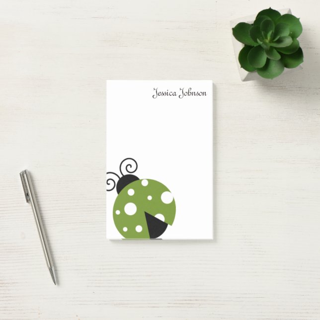 Post-it® Bloc-notes Ladybug personnalisé (Bureau)