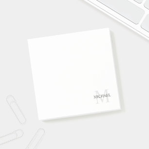 Post-it® Bloc-notes monographique et nom personnalisé