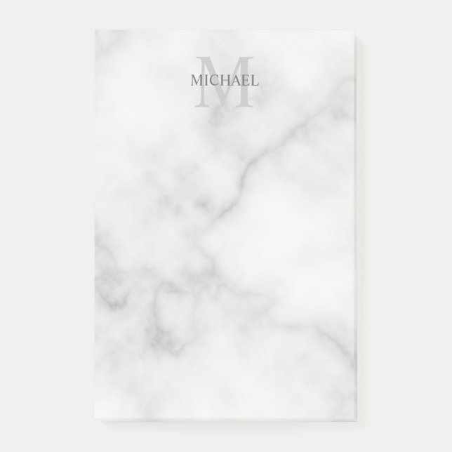 Post-it® Bloc-notes monographique et nom personnalisé (Devant)