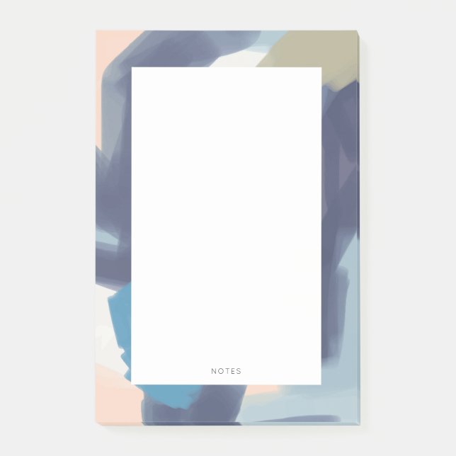 Post-it® Bloc-notes multi-couleurs aux coups de pinceau mod (Devant)