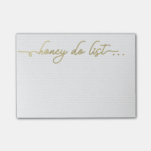 Post-it® Bloc-notes, peinture d'or Faux, points