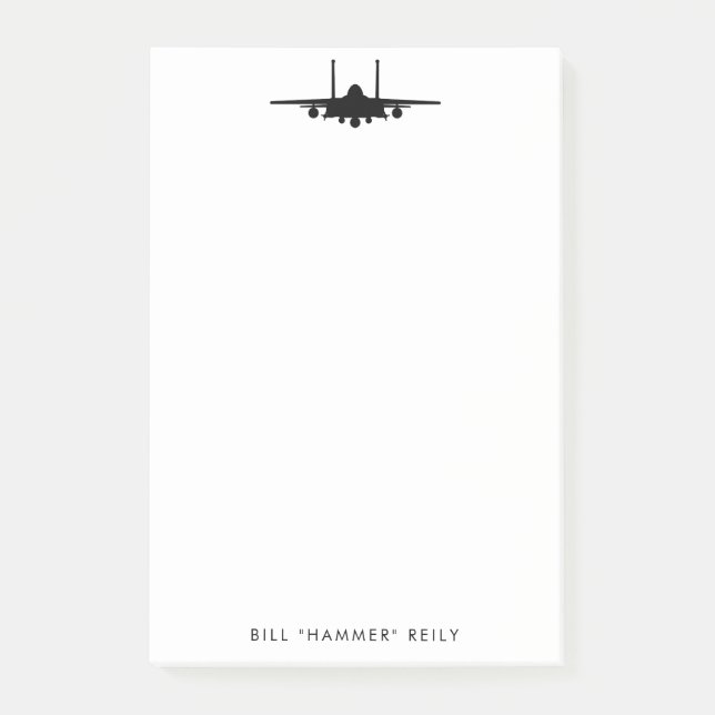 Post-it® Bloc-notes personnalisé F-15 Strike Eagle Fighter  (Devant)