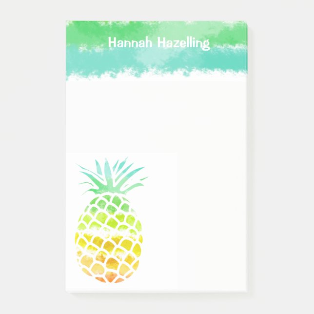 Post-it® Bloc-notes personnalisé grand par ananas (Devant)
