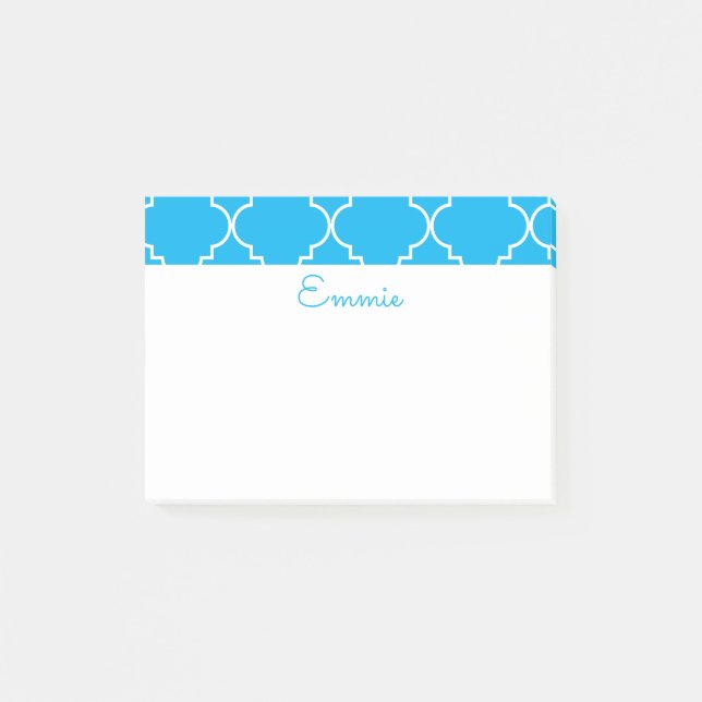Post-it® Bloc-notes personnalisé post-it chic Quatrefoil (Devant)