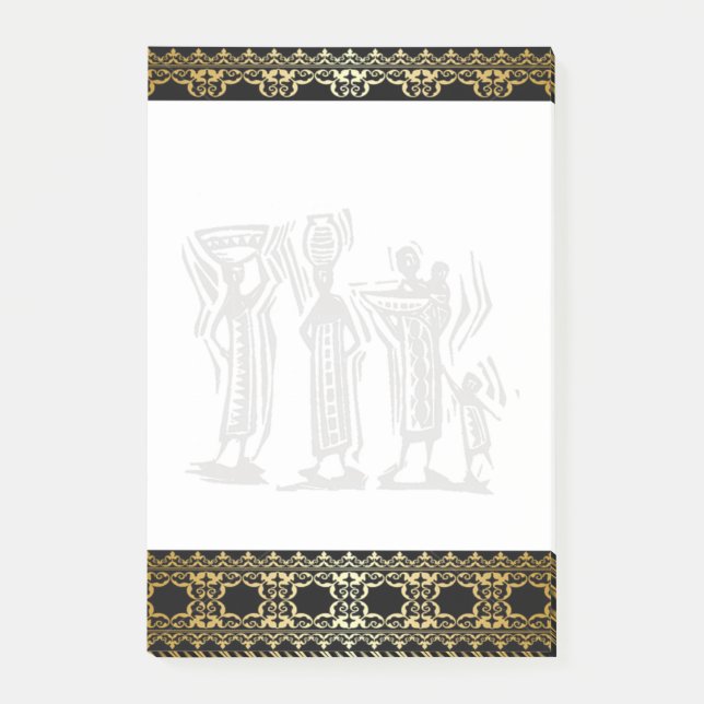 Post-it® Bloc-notes pour fêtes tribales africaines (Devant)