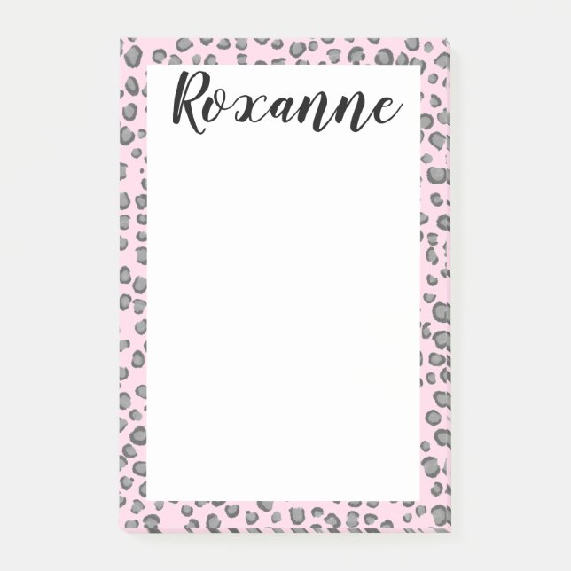 Post-it® Bloc-notes pour le Poster de animal Léopard neige  (Devant)