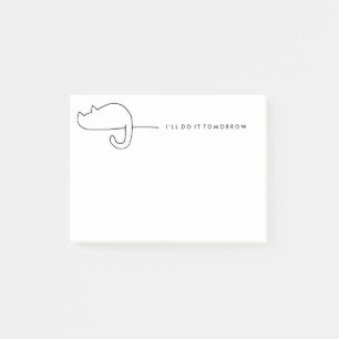 Post-it® Bloc-notes Procrastination Pain de chat