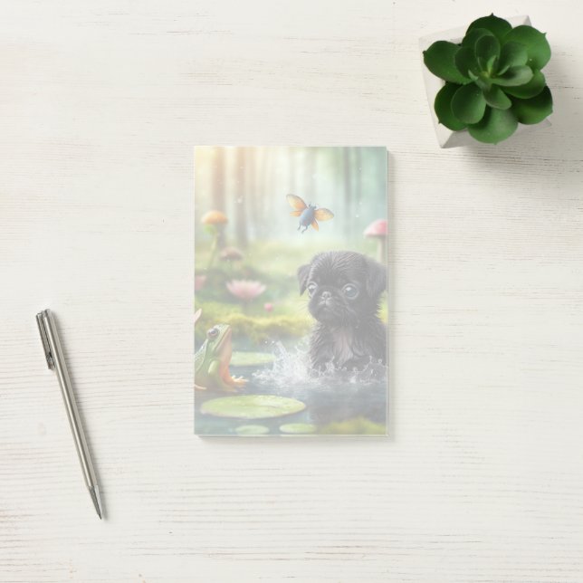 Post-it® Bloc-notes Pug de la Forêt des Fées (Bureau)